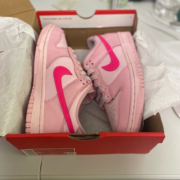 Nike Other - Nike Dunk Low Triple Pink Size 5Y